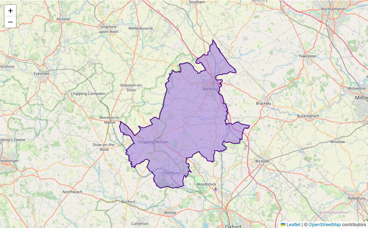 Banbury Constituency: Map, Wards & Population | Baseview UK