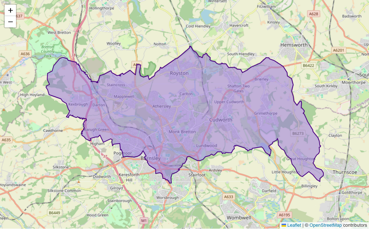 Barnsley North Constituency: Map, Wards & Population | Baseview UK