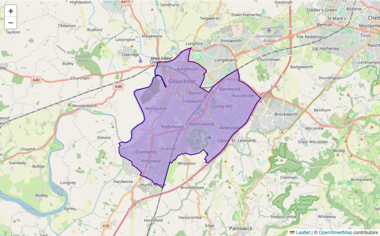 Gloucester Constituency Map Wards Population Baseview UK gloucester-constituency-map-wards-population-baseview-uk