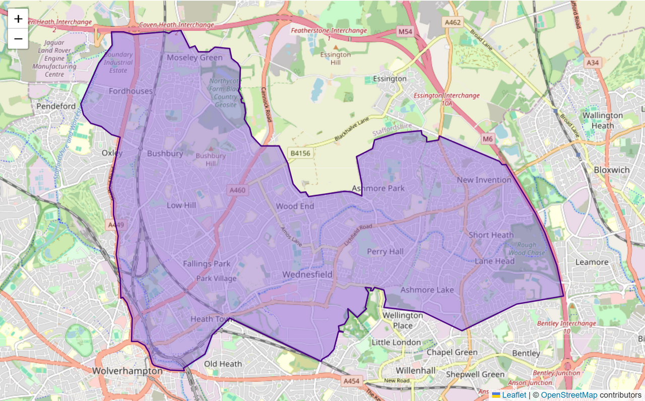 Wolverhampton Population Wolverhampton North East Constituency: Map, Wards & Population