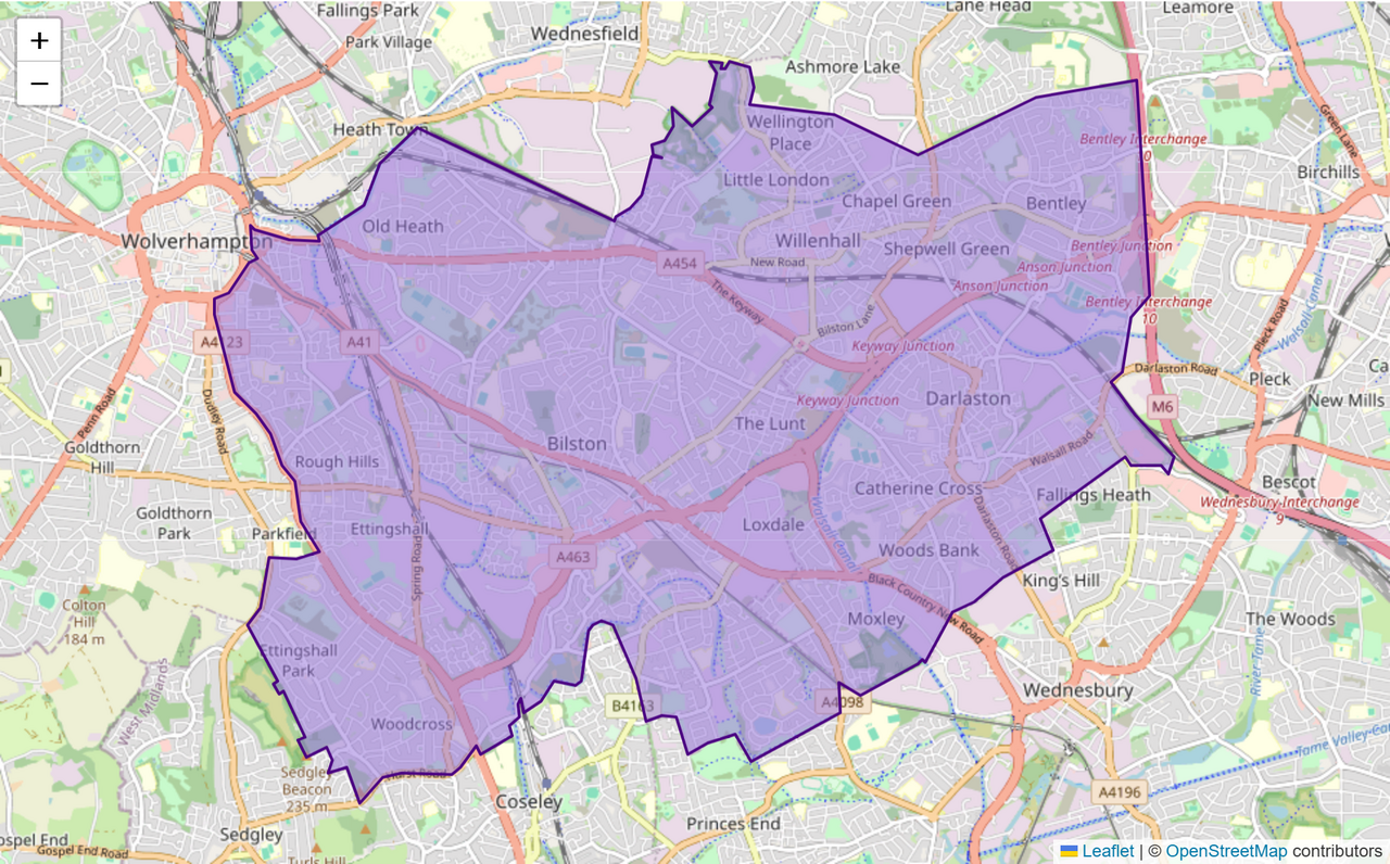 Wolverhampton Population Wolverhampton South East Constituency: Map, Wards & Population