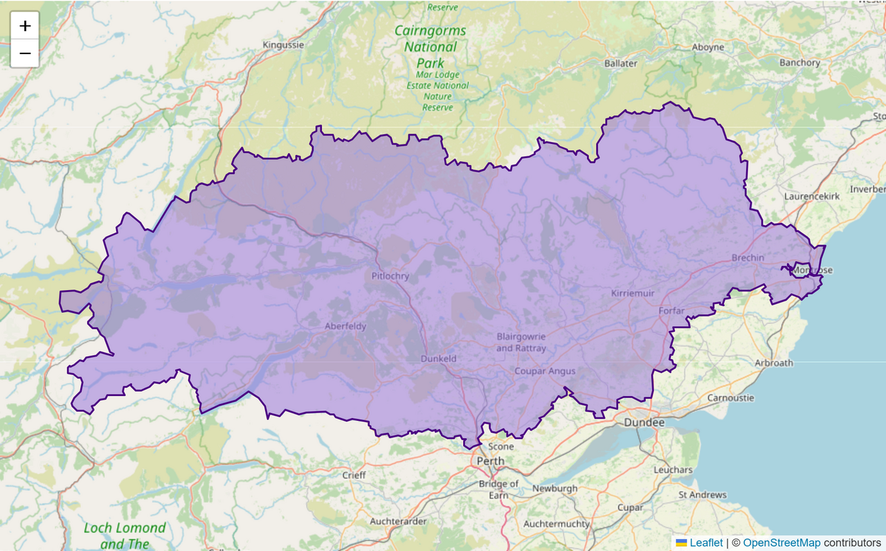 Angus and Perthshire Glens Constituency: Map, Wards & Population
