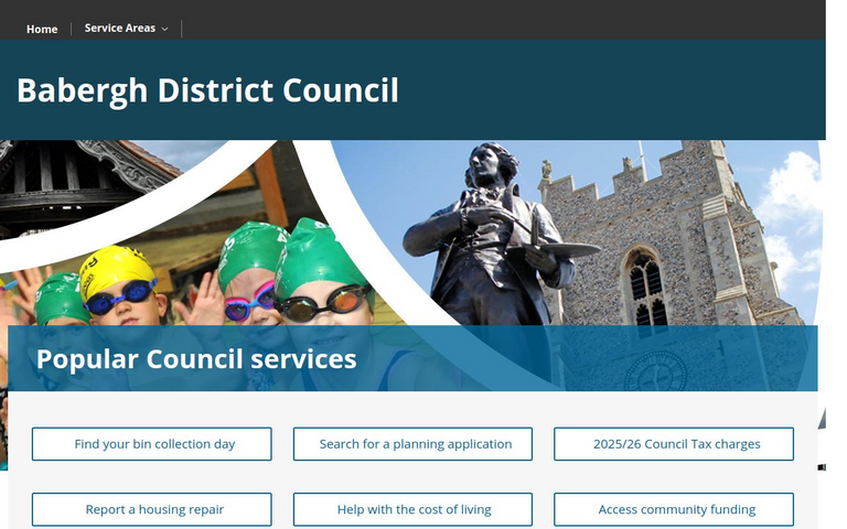 Website of Babergh District Council