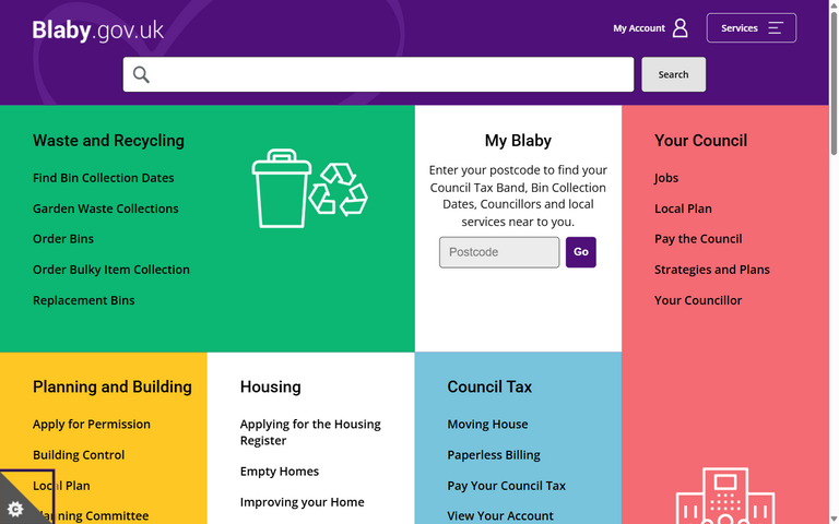 Website of Blaby District Council