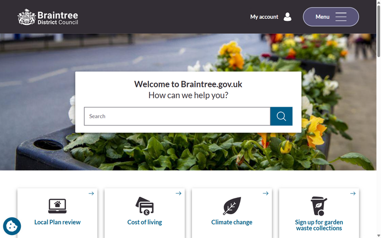 Website of Braintree District Council