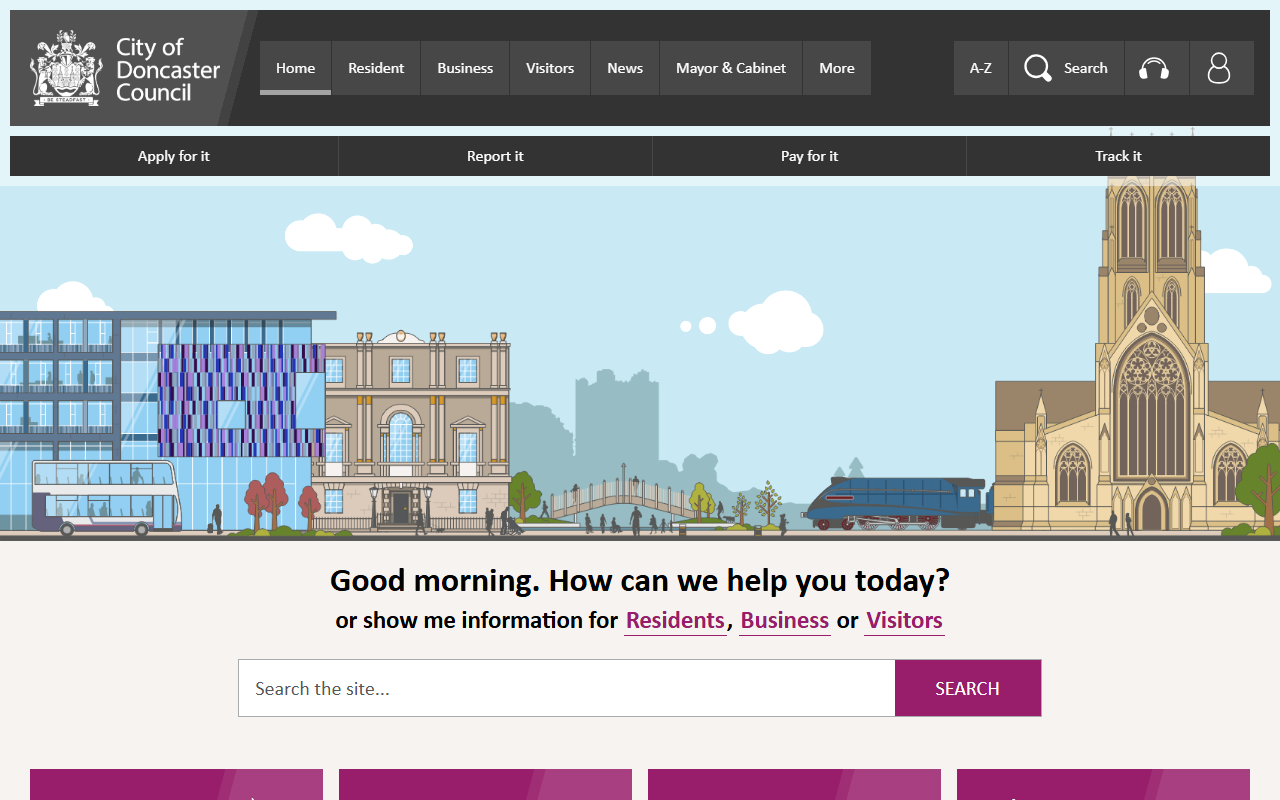 Website of City of Doncaster Council