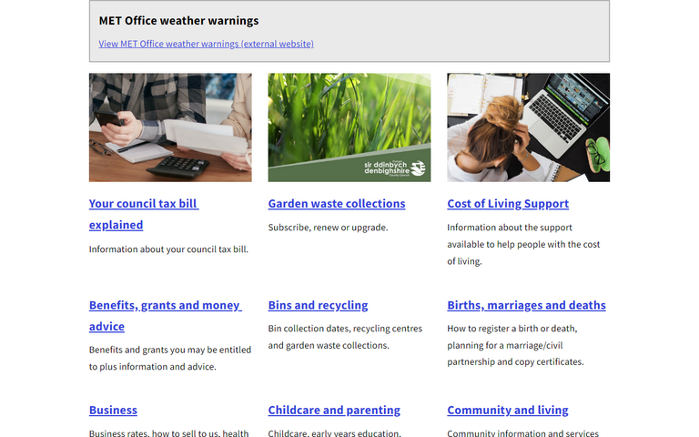 Website of Denbighshire County Council