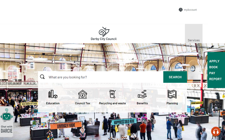 Website of Derby City Council