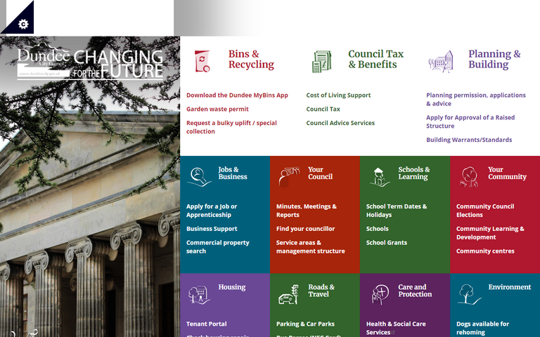 Website of Dundee City Council