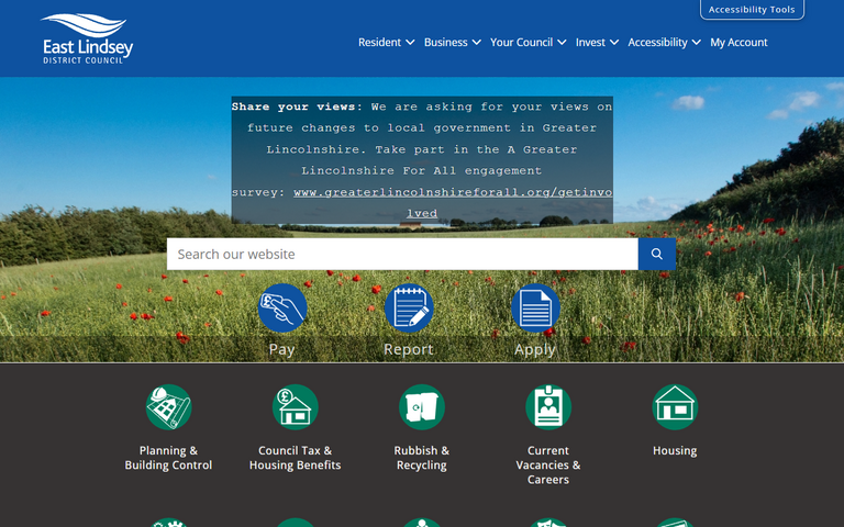 Website of East Lindsey District Council