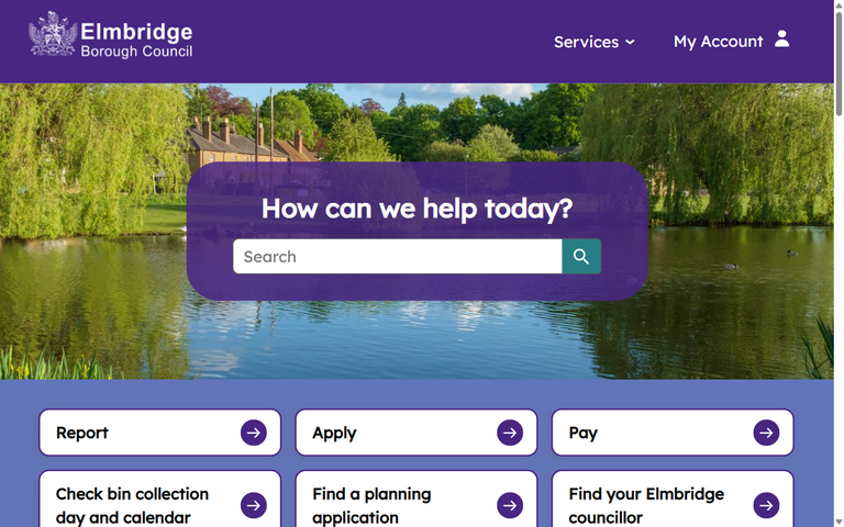 Website of Elmbridge Borough Council