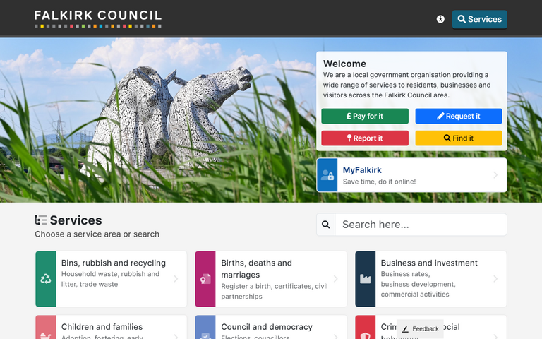 Website of Falkirk Council