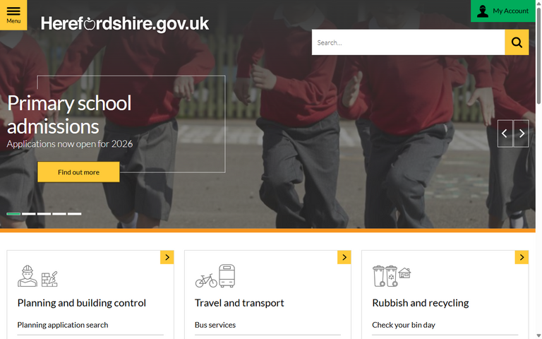 Website of Herefordshire Council