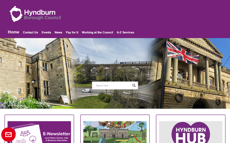 Website of Hyndburn Borough Council