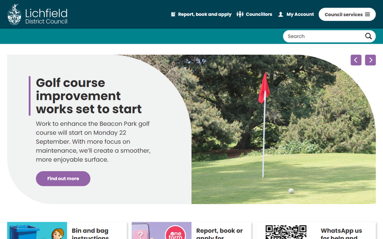 Website of Lichfield City Council