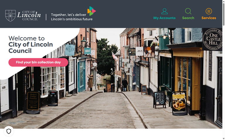 Website of Lincoln City Council