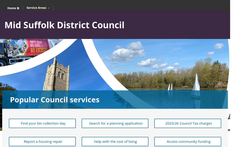 Website of Mid Suffolk District Council
