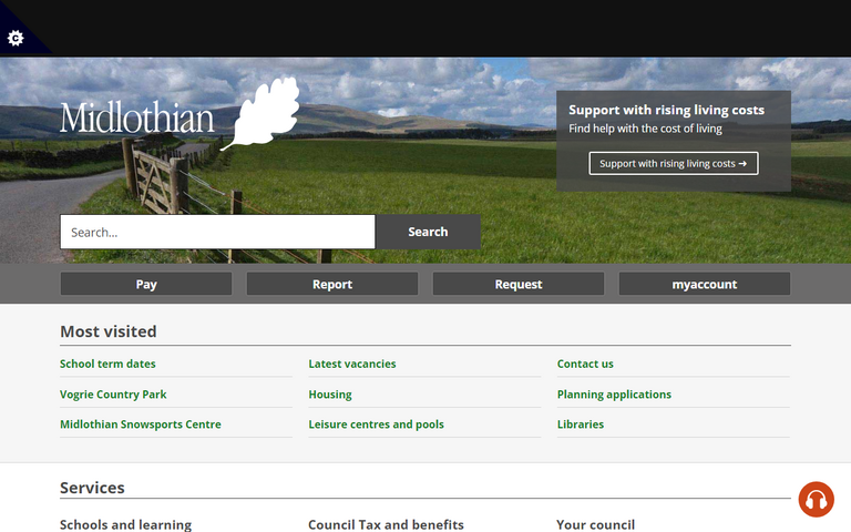 Website of Midlothian Council
