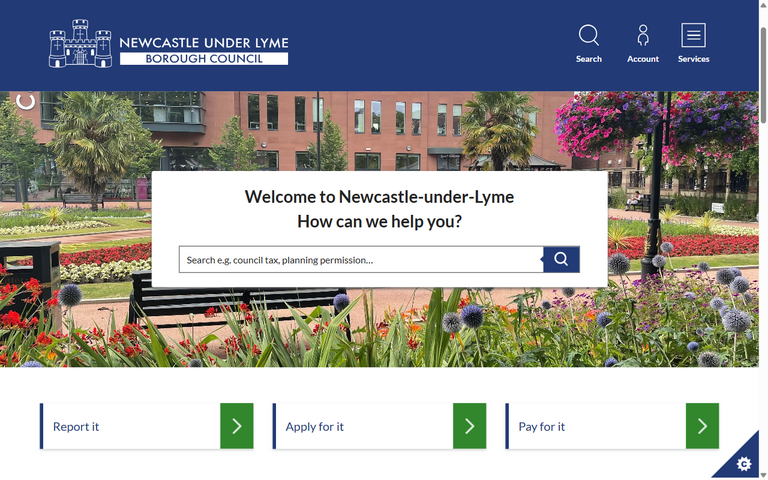 Website of Newcastle-Under-Lyme Borough Council