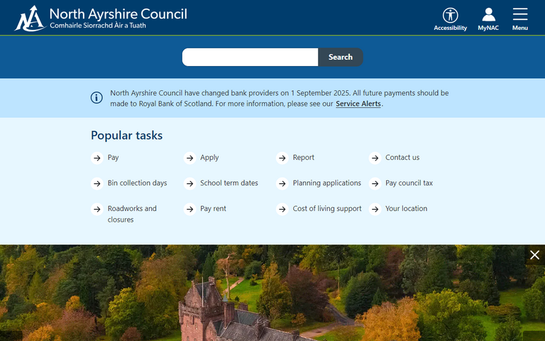Website of North Ayrshire Council