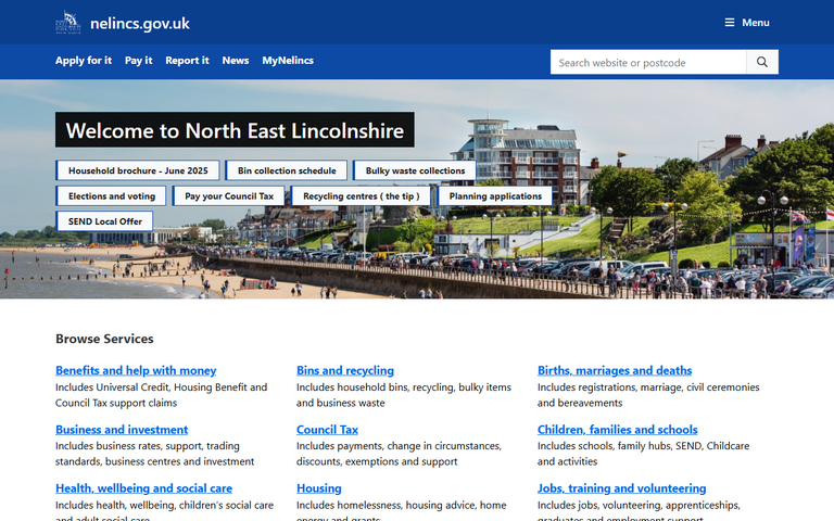 Website of North East Lincolnshire Council