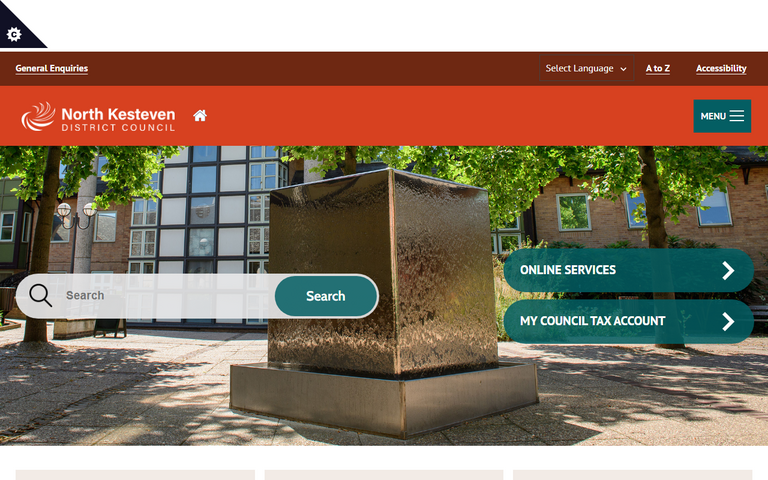 Website of North Kesteven District Council