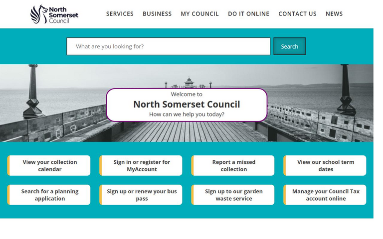 Website of North Somerset Council
