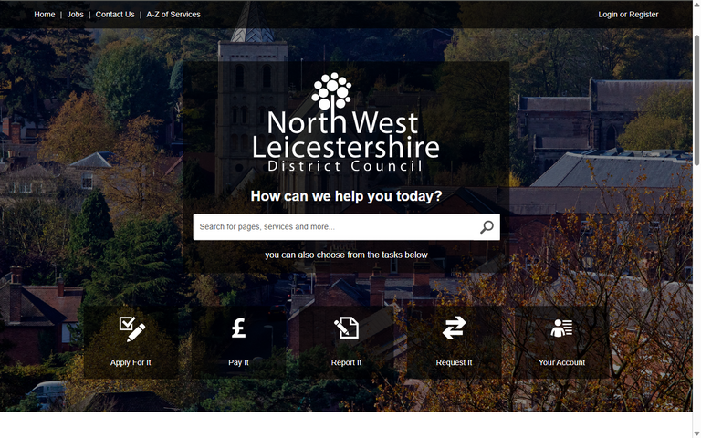 Website of North West Leicestershire District Council