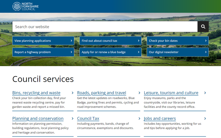 Website of North Yorkshire Council