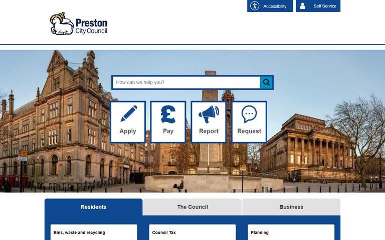 Website of Preston City Council