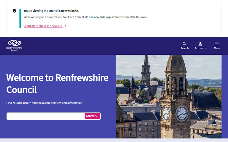 Website of Renfrewshire Council