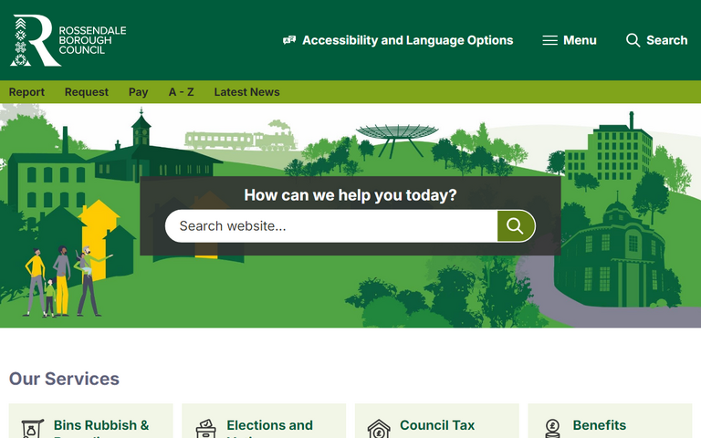 Website of Rossendale Borough Council