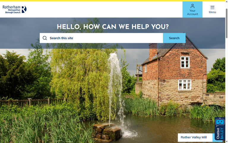 Website of Rotherham Borough Council