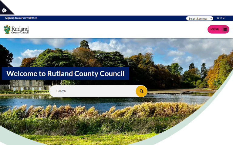 Website of Rutland County Council