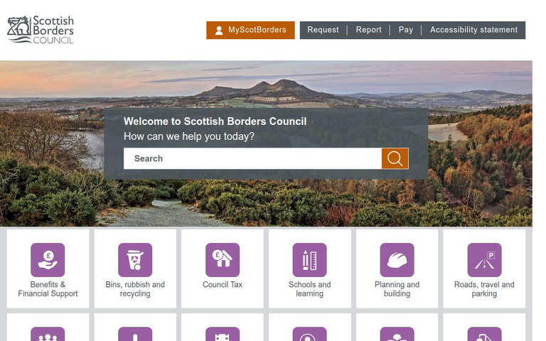 Website of Scottish Borders Council
