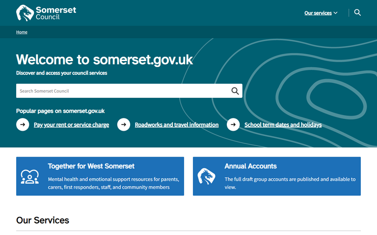 Website of Somerset Council