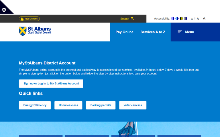 Website of St Albans City Council
