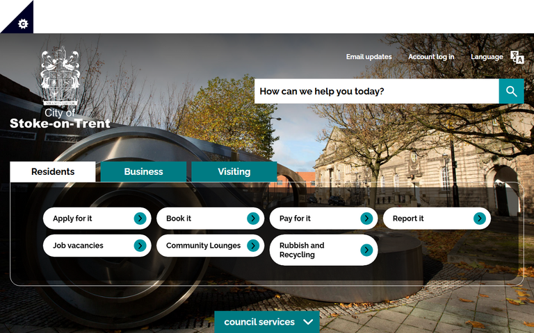 Website of Stoke-on-Trent City Council