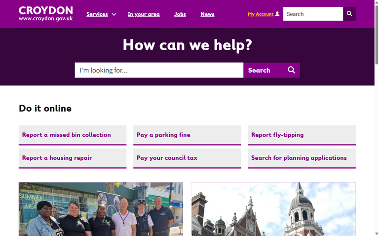 Website of The London Borough of Croydon