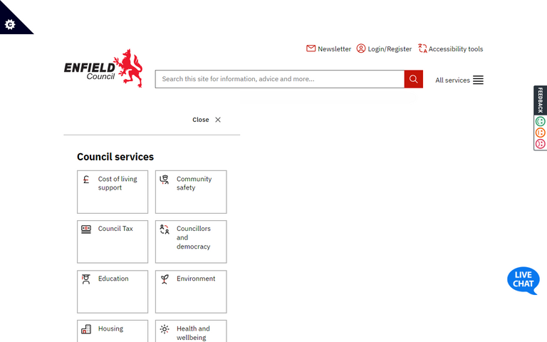 Website of The London Borough of Enfield