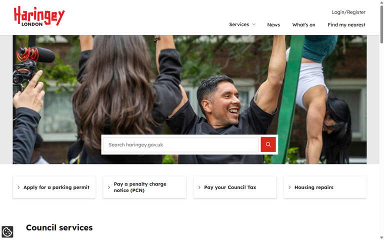 Website of The London Borough of Haringey