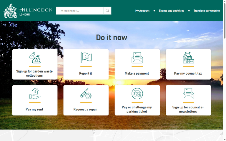Website of The London Borough of Hillingdon