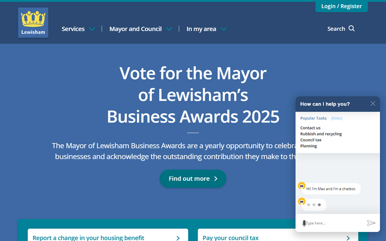 Website of The London Borough of Lewisham