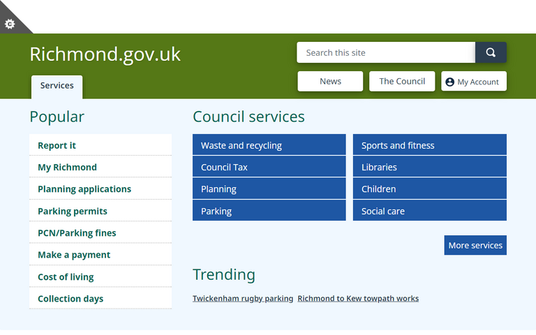 Website of The London Borough of Richmond upon Thames