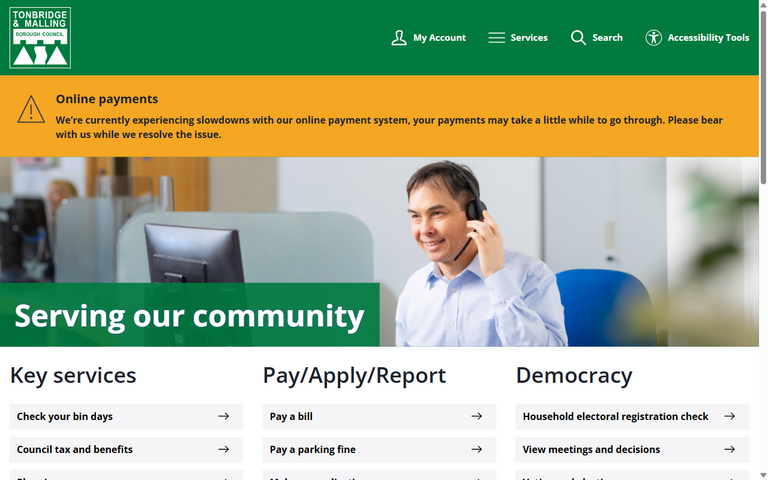 Website of Tonbridge & Malling Borough Council