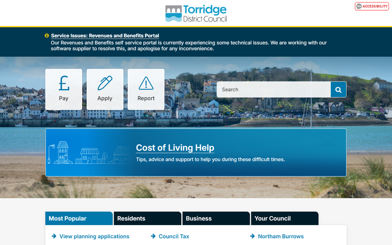 Website of Torridge District Council