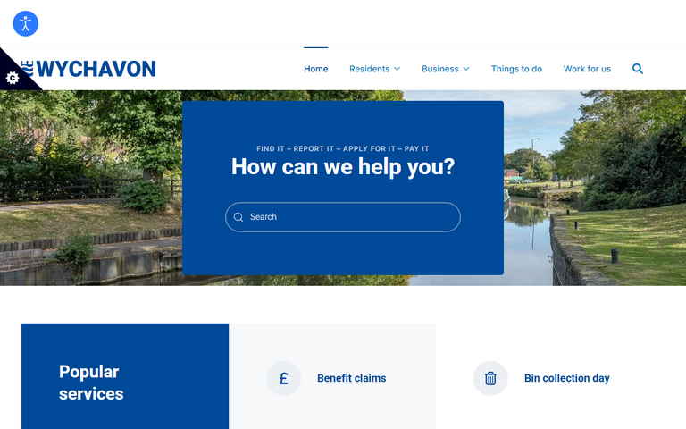 Website of Wychavon District Council