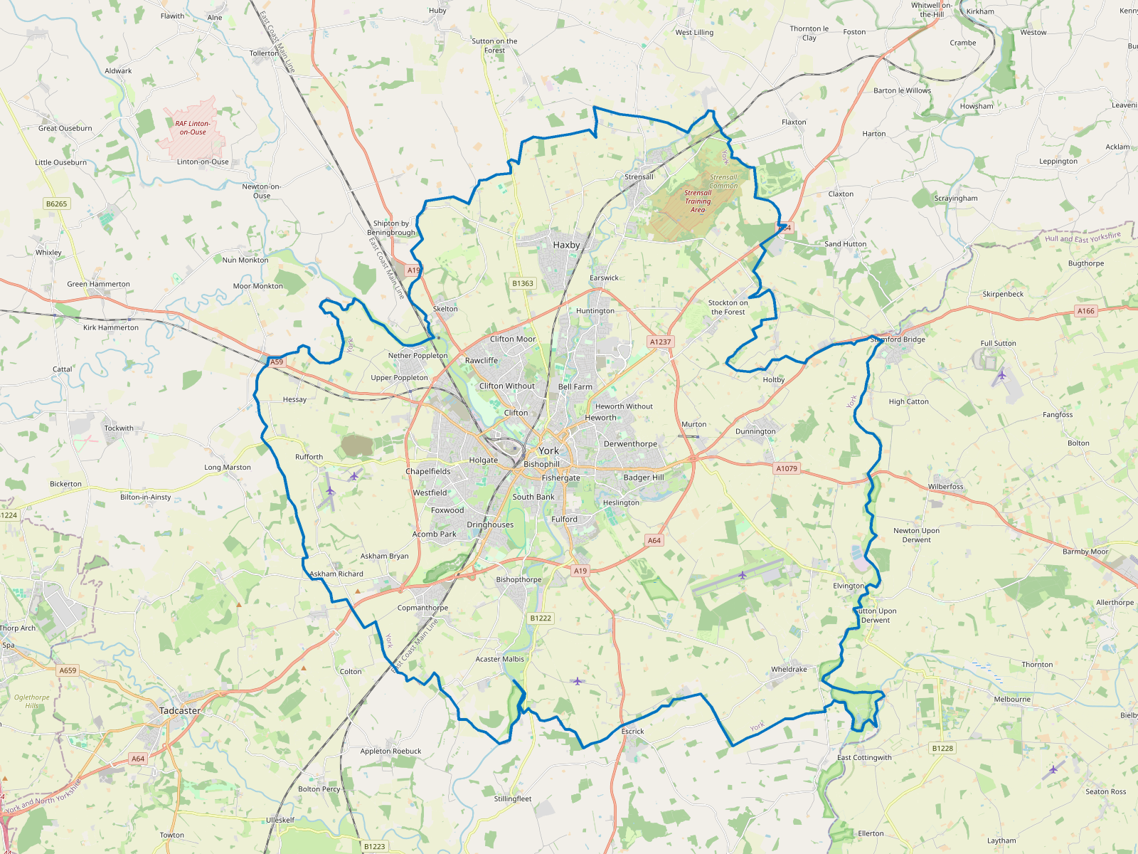 Map of York