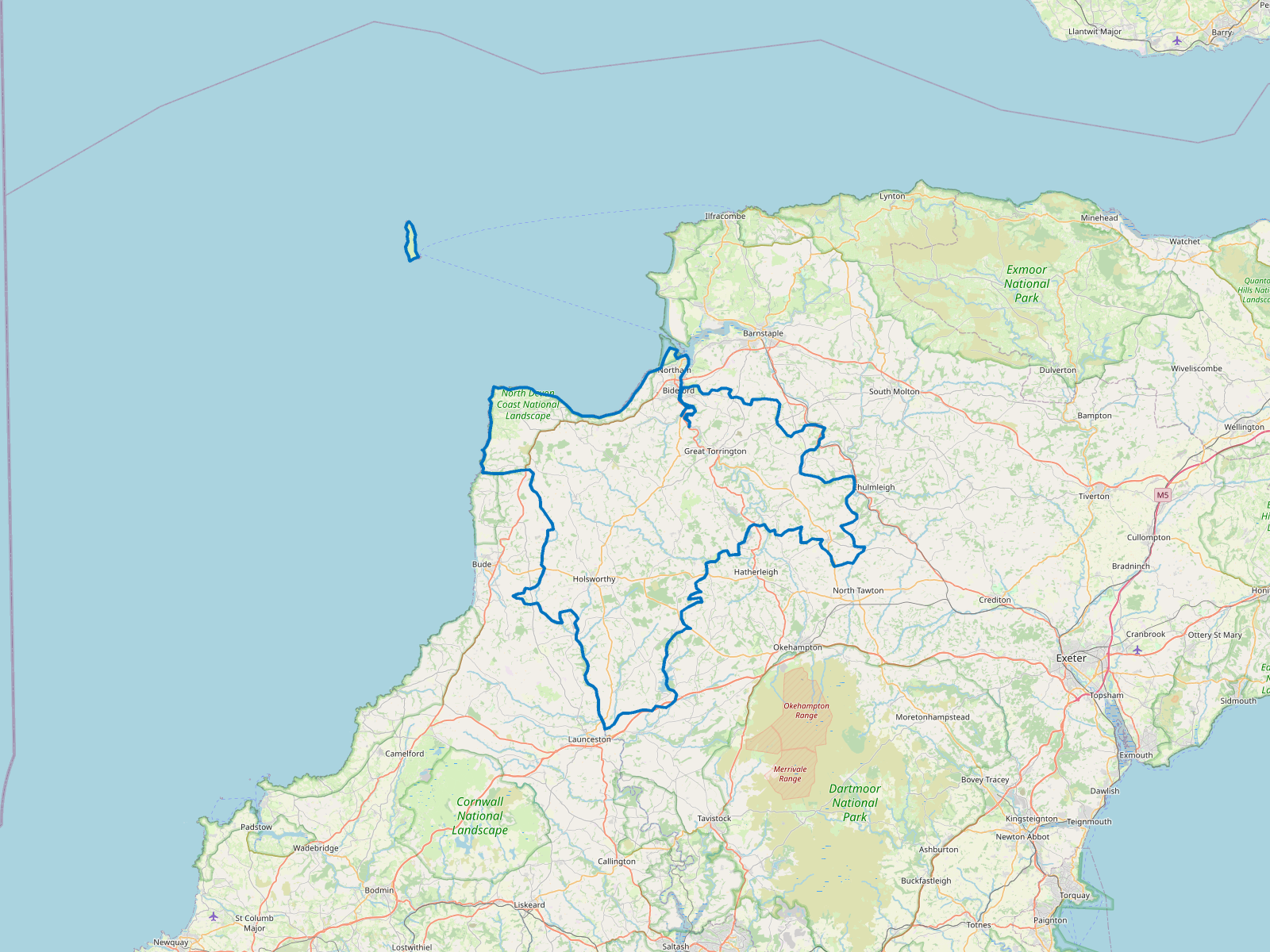 Map of Torridge