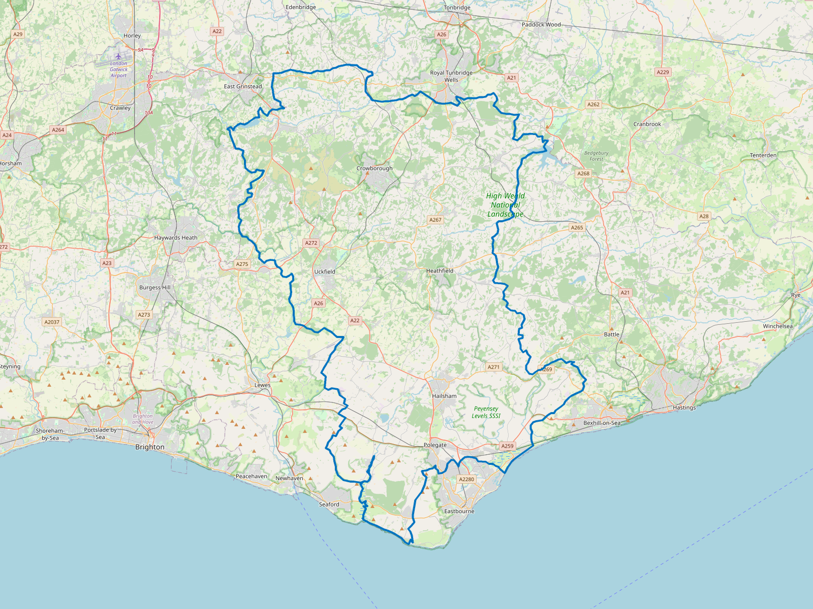 Map of Wealden
